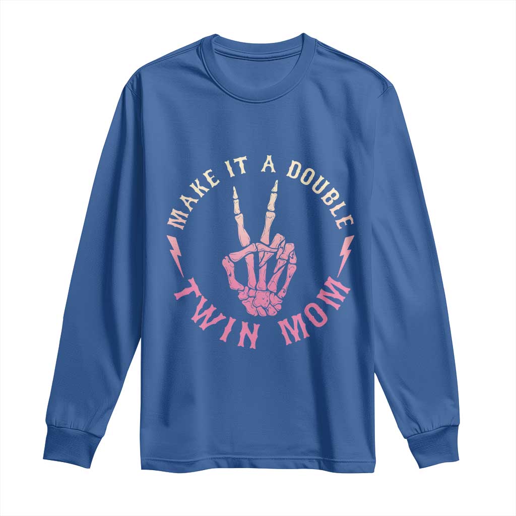 Twin Mom Long Sleeve Shirt Make It A Double Expecting Twins Mothers Day