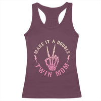 Twin Mom Racerback Tank Top Make It A Double Expecting Twins Mothers Day