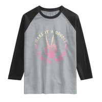 Twin Mom Raglan Shirt Make It A Double Expecting Twins Mothers Day