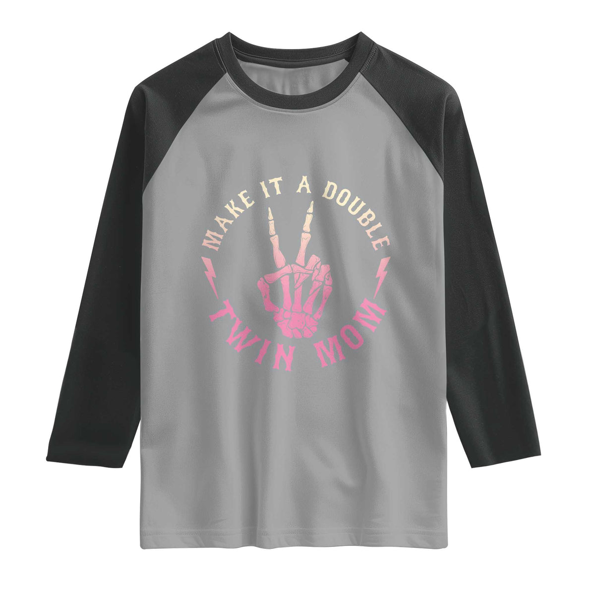 Twin Mom Raglan Shirt Make It A Double Expecting Twins Mothers Day