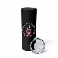 Twin Mom Skinny Tumbler Make It A Double Expecting Twins Mothers Day