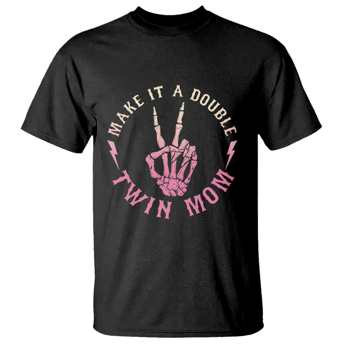 Twin Mom T Shirt Make It A Double Expecting Twins Mothers Day