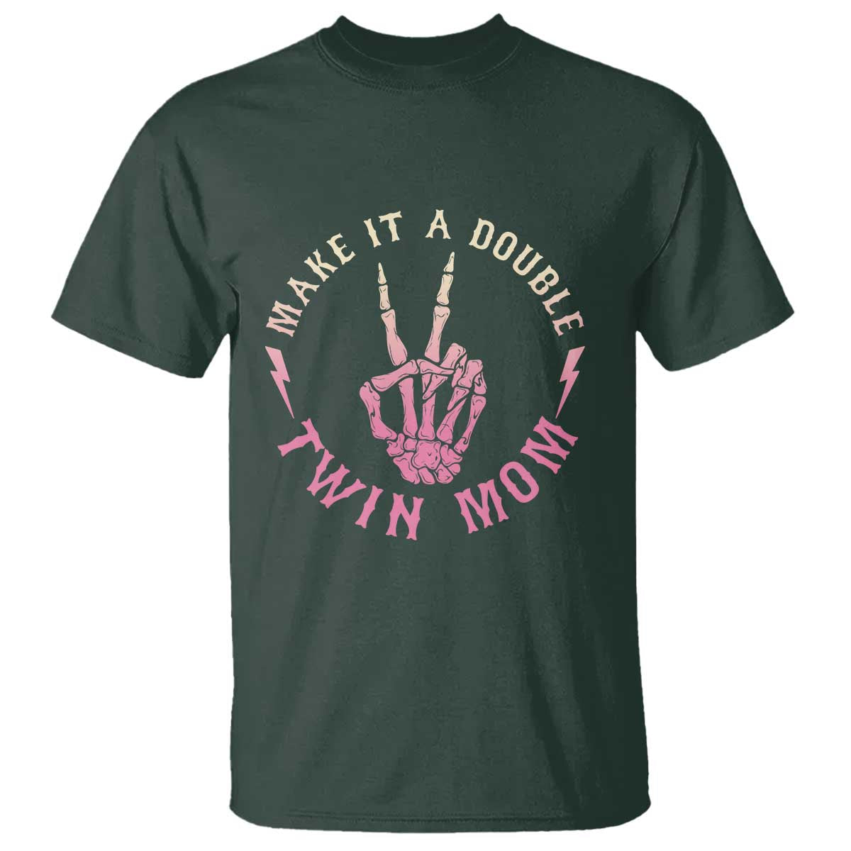 Twin Mom T Shirt Make It A Double Expecting Twins Mothers Day