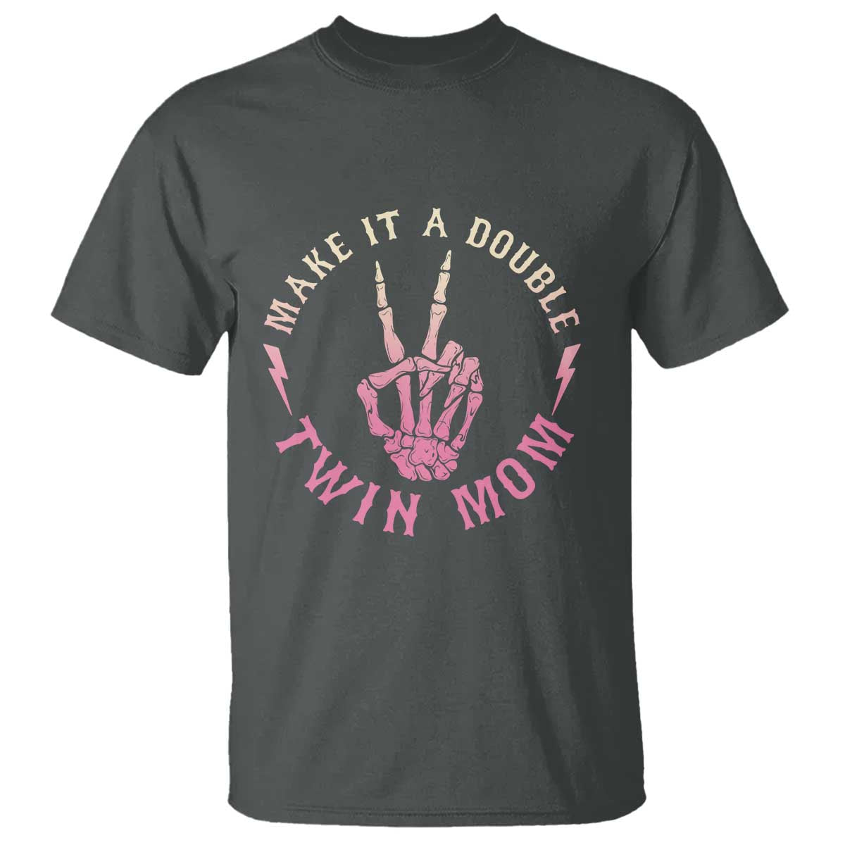 Twin Mom T Shirt Make It A Double Expecting Twins Mothers Day