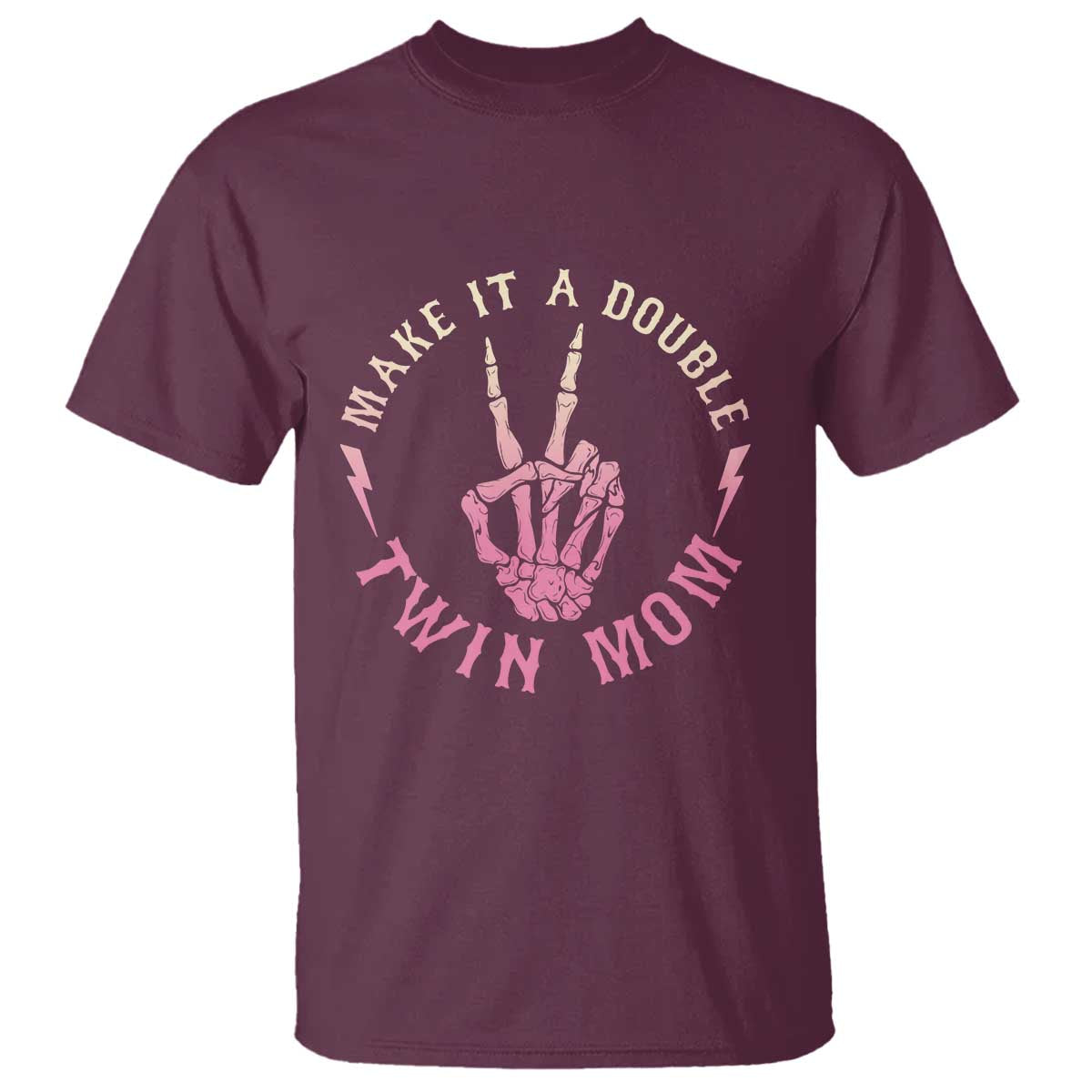 Twin Mom T Shirt Make It A Double Expecting Twins Mothers Day