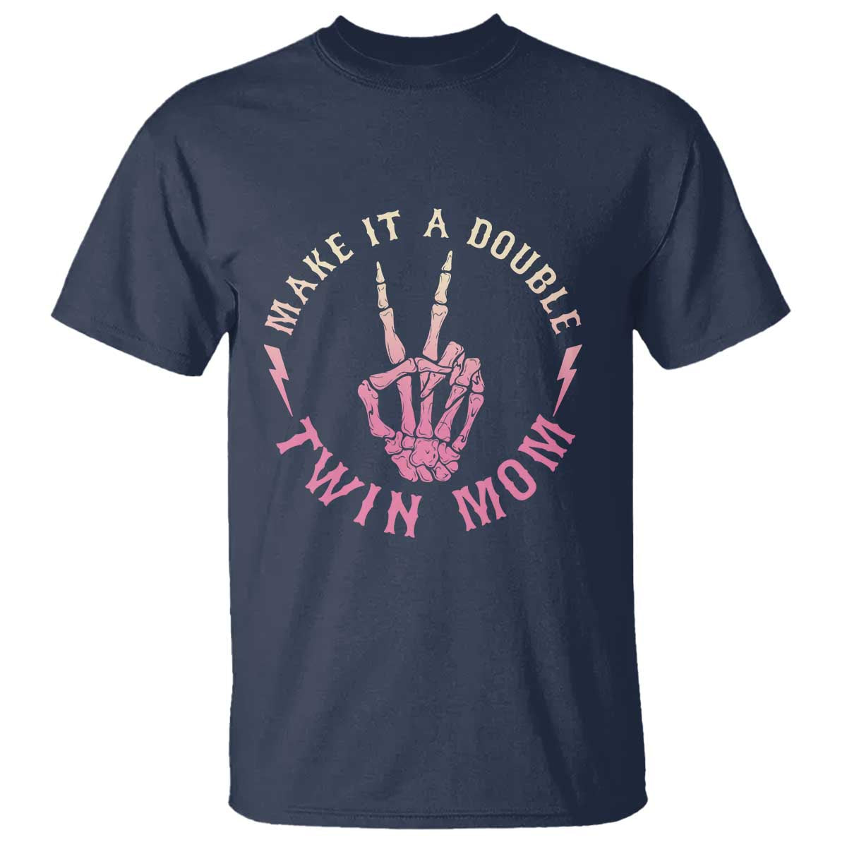 Twin Mom T Shirt Make It A Double Expecting Twins Mothers Day