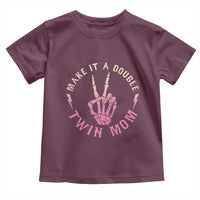 Twin Mom Toddler T Shirt Make It A Double Expecting Twins Mothers Day