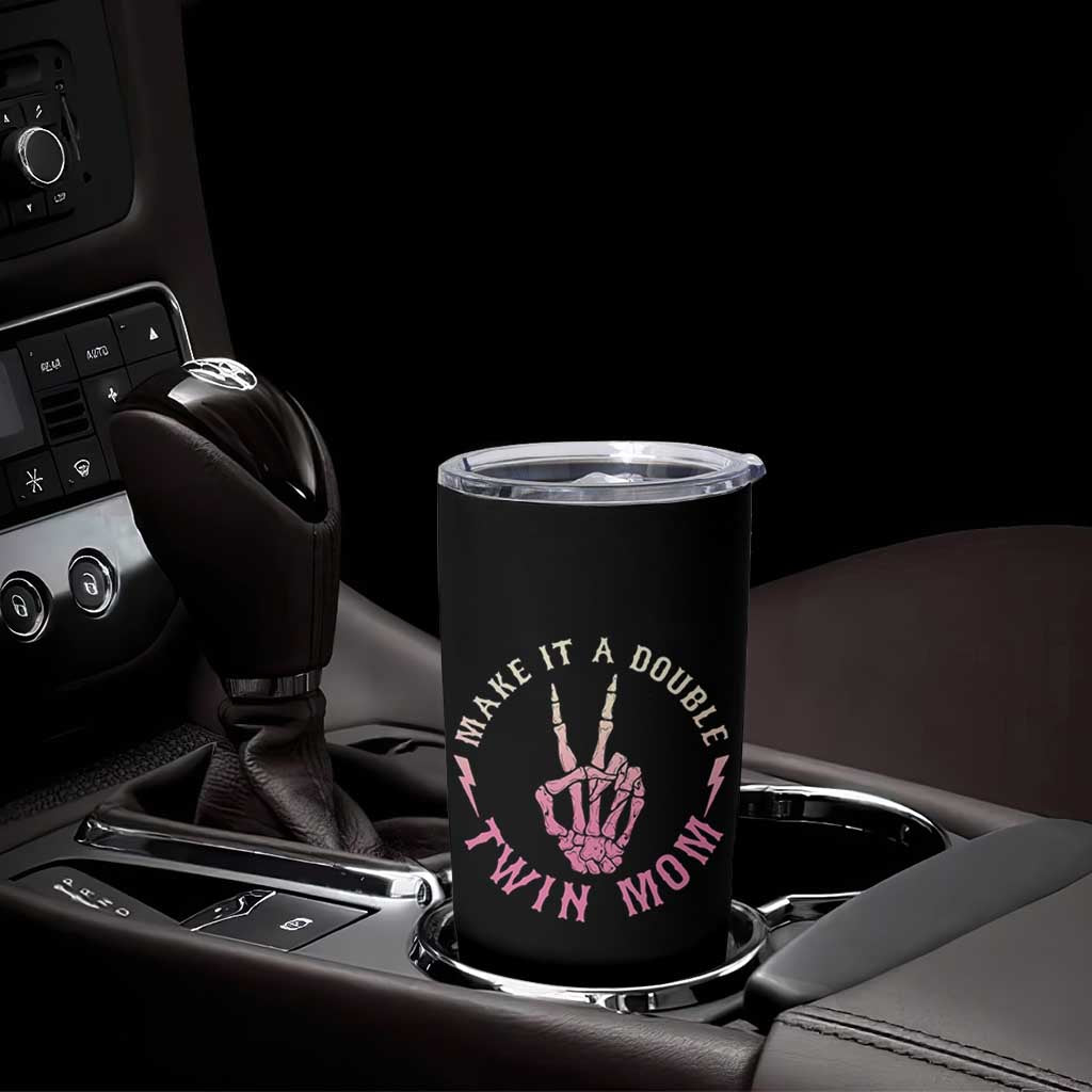Twin Mom Tumbler Cup Make It A Double Expecting Twins Mothers Day