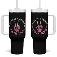 Twin Mom Tumbler With Handle Make It A Double Expecting Twins Mothers Day