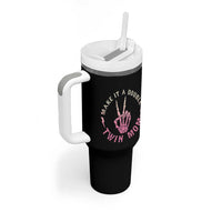 Twin Mom Tumbler With Handle Make It A Double Expecting Twins Mothers Day