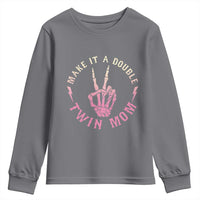 Twin Mom Youth Sweatshirt Make It A Double Expecting Twins Mothers Day