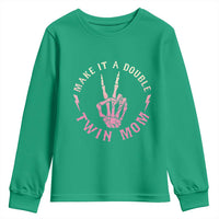 Twin Mom Youth Sweatshirt Make It A Double Expecting Twins Mothers Day