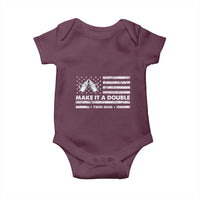 Twin Mom Baby Onesie Make It A Double Patriotic USA Flag Gift