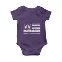 Twin Mom Baby Onesie Make It A Double Patriotic USA Flag Gift