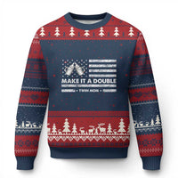Twin Mom Ugly Christmas Sweater Make It A Double Patriotic USA Flag Gift