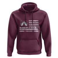Twin Mom Hoodie Make It A Double Patriotic USA Flag Gift