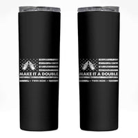 Twin Mom Skinny Tumbler Make It A Double Patriotic USA Flag Gift