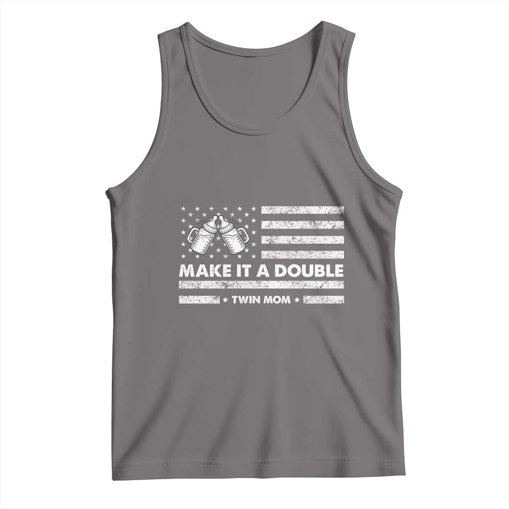 Twin Mom Tank Top Make It A Double Patriotic USA Flag Gift