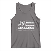 Twin Mom Tank Top Make It A Double Patriotic USA Flag Gift