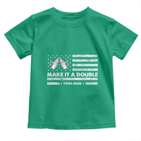 Twin Mom Toddler T Shirt Make It A Double Patriotic USA Flag Gift