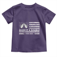 Twin Mom Toddler T Shirt Make It A Double Patriotic USA Flag Gift