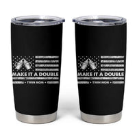 Twin Mom Tumbler Cup Make It A Double Patriotic USA Flag Gift