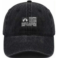Twin Mom Washed Cotton Baseball Cap Make It A Double Patriotic USA Flag Gift