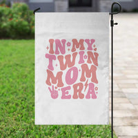 In My Twin Mom Era Garden Flag Funny Mama Twin Pregnancy Announcement
