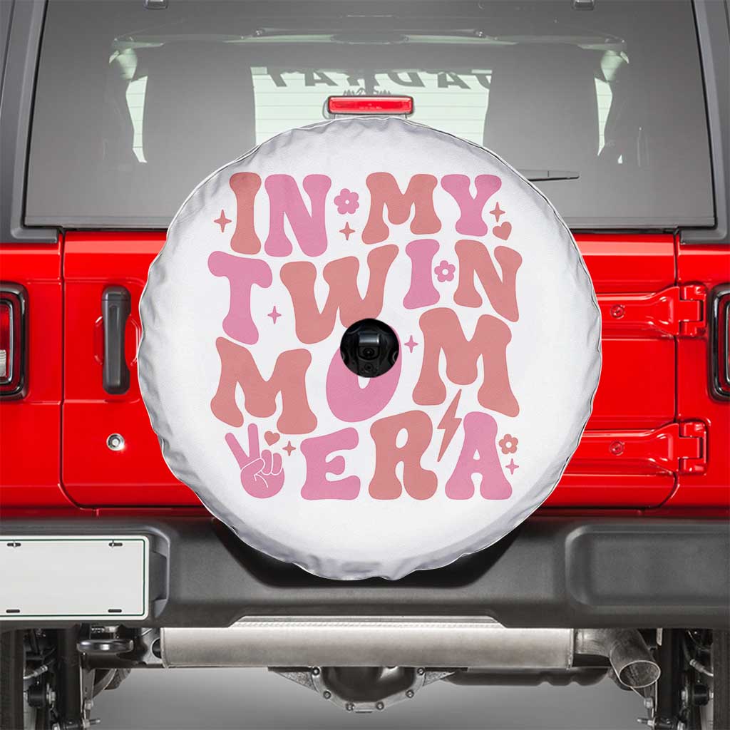 In My Twin Mom Era Spare Tire Cover Funny Mama Twin Pregnancy Announcement