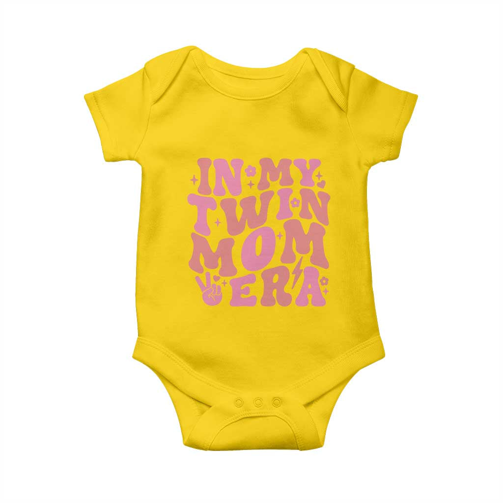 In My Twin Mom Era Baby Onesie Funny Mama Twin Pregnancy Announcement