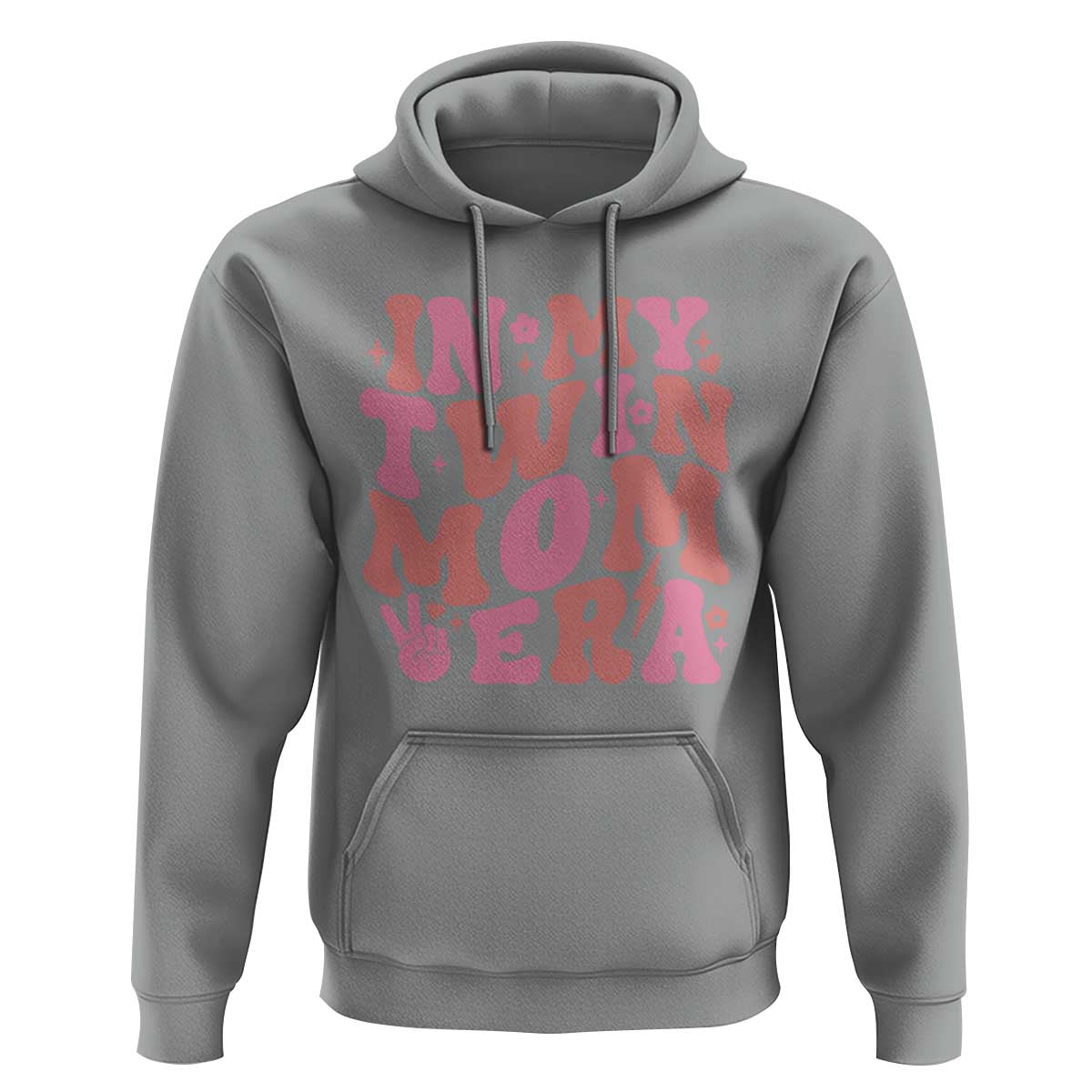 In My Twin Mom Era Hoodie Funny Mama Twin Pregnancy Announcement