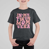 In My Twin Mom Era T Shirt For Kid Funny Mama Twin Pregnancy Announcement