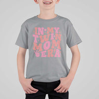 In My Twin Mom Era T Shirt For Kid Funny Mama Twin Pregnancy Announcement