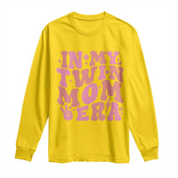 In My Twin Mom Era Long Sleeve Shirt Funny Mama Twin Pregnancy Announcement
