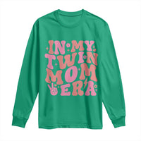 In My Twin Mom Era Long Sleeve Shirt Funny Mama Twin Pregnancy Announcement
