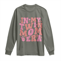 In My Twin Mom Era Long Sleeve Shirt Funny Mama Twin Pregnancy Announcement
