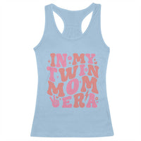 In My Twin Mom Era Racerback Tank Top Funny Mama Twin Pregnancy Announcement