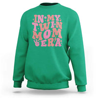 In My Twin Mom Era Sweatshirt Funny Mama Twin Pregnancy Announcement