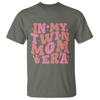 In My Twin Mom Era T Shirt Funny Mama Twin Pregnancy Announcement