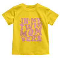 In My Twin Mom Era Toddler T Shirt Funny Mama Twin Pregnancy Announcement