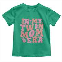 In My Twin Mom Era Toddler T Shirt Funny Mama Twin Pregnancy Announcement