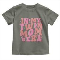 In My Twin Mom Era Toddler T Shirt Funny Mama Twin Pregnancy Announcement