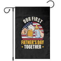 Patriotic Our First Fathers Day Together Garden Flag Gift For New Dad