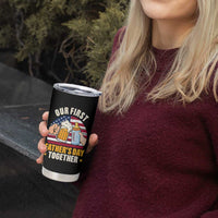 Patriotic Our First Fathers Day Together Tumbler Cup Gift For New Dad