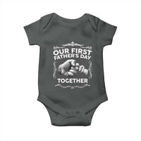 Proud New Dad Baby Onesie Our First Fathers Day Together Gift