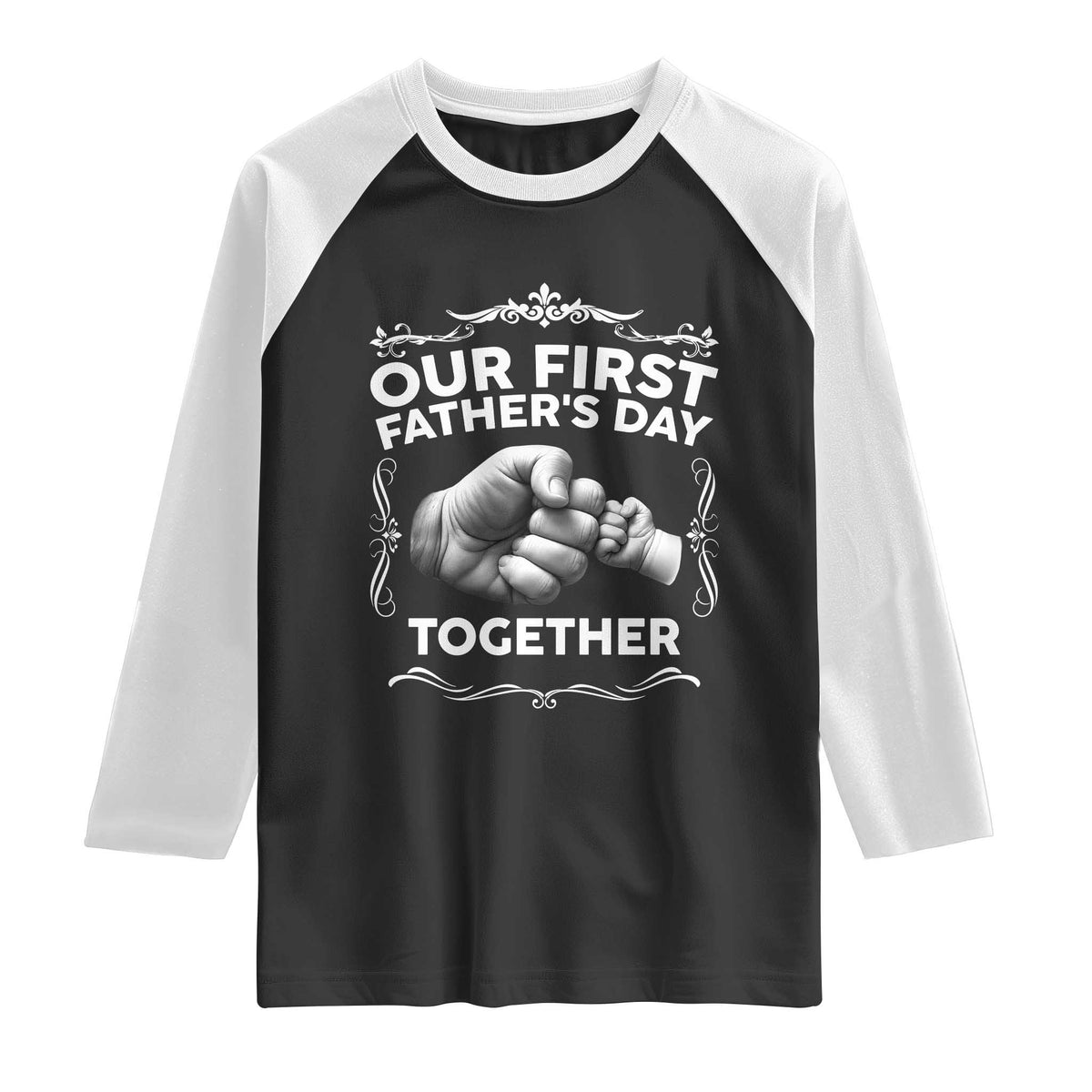 Proud New Dad Raglan Shirt Our First Fathers Day Together Gift