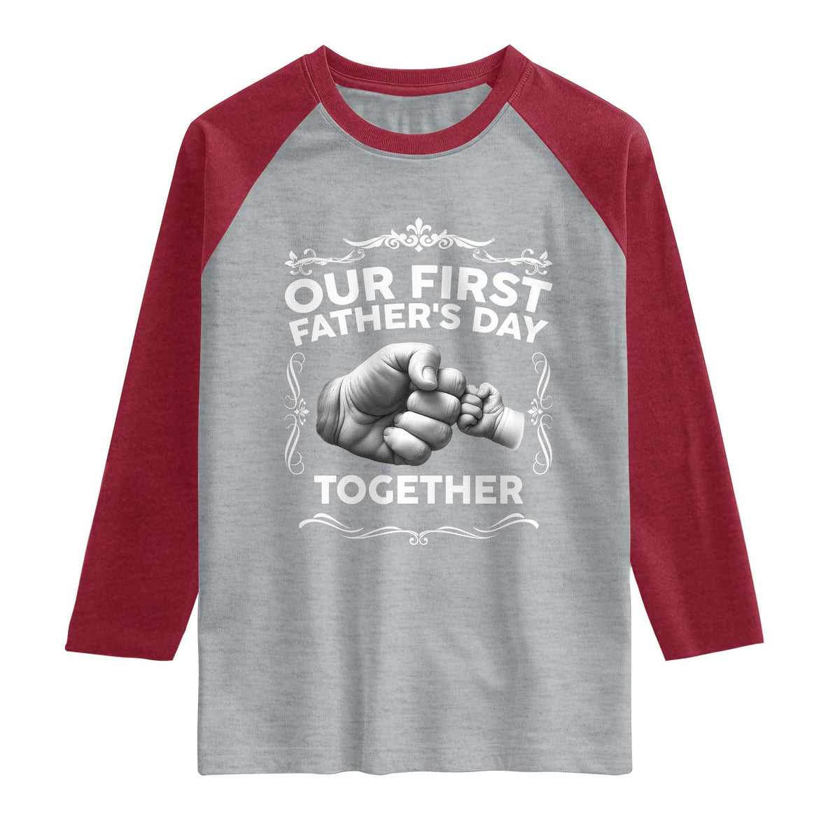 Proud New Dad Raglan Shirt Our First Fathers Day Together Gift
