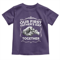 Proud New Dad Toddler T Shirt Our First Fathers Day Together Gift
