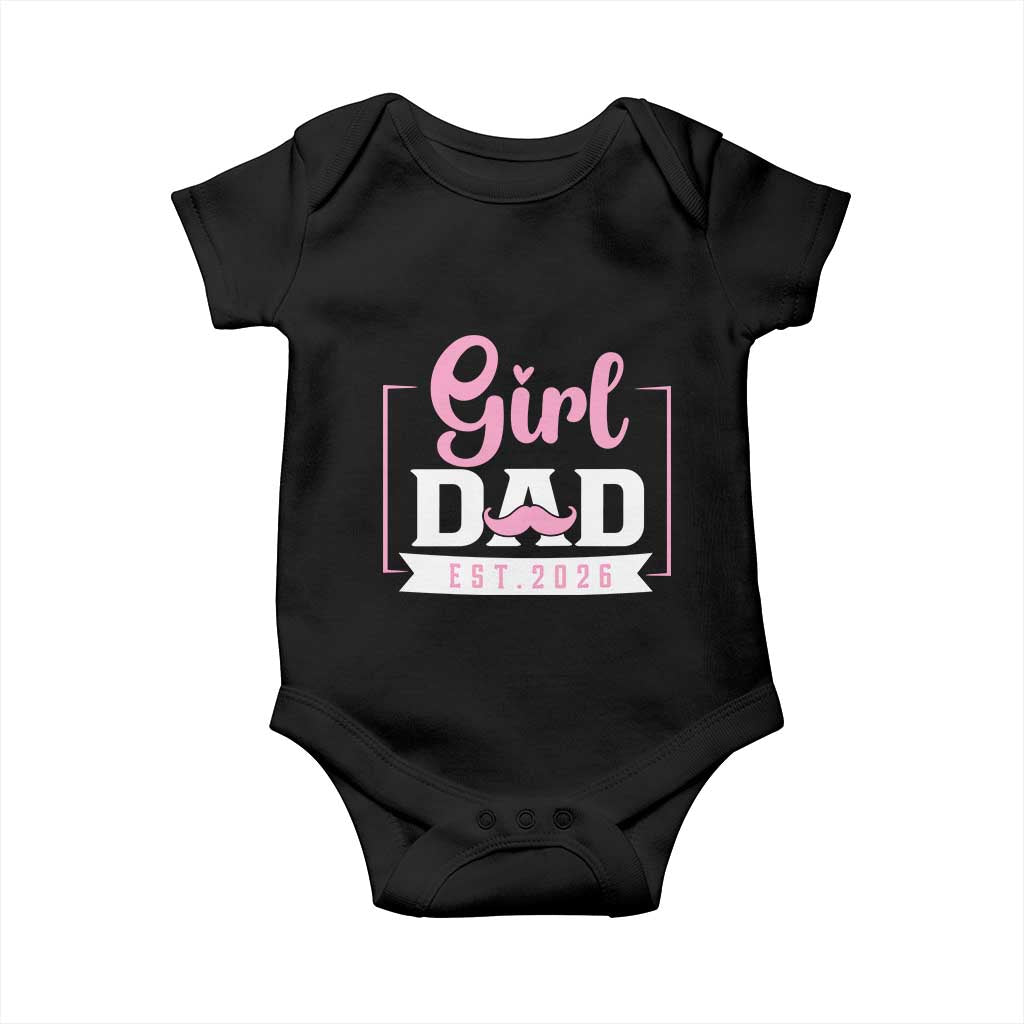 Girl Dad Est 2026 Baby Onesie Proud New Dad Gift