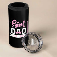 Girl Dad Est 2026 4 in 1 Can Cooler Tumbler Proud New Dad Gift